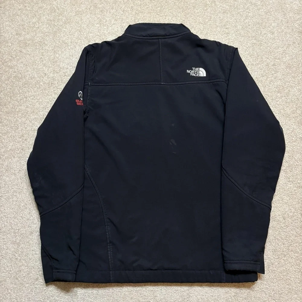 The North Face Summit Series Jacket Mens Small Black Softshell Fleece Lined‎